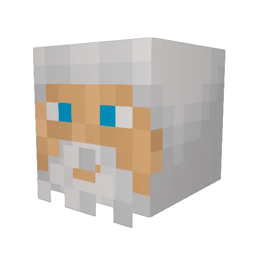 Shop24Sieben Minecraft avatar head, 3D render