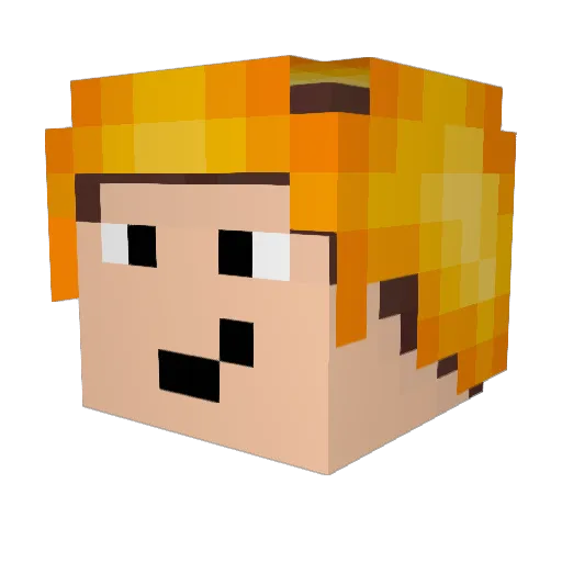 Shop_GommeHD_net Minecraft avatar head, 3D render