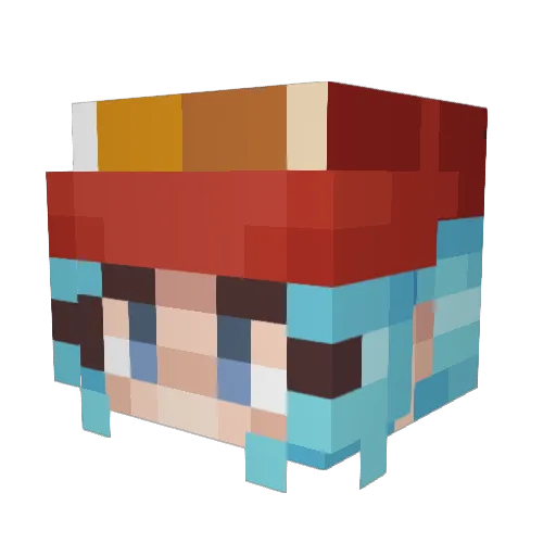 Shopia_icdnc Minecraft avatar head, 3D render