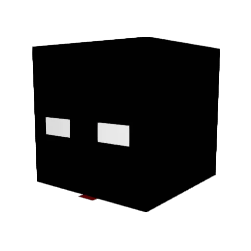 Shopingcar Minecraft avatar head, 3D render