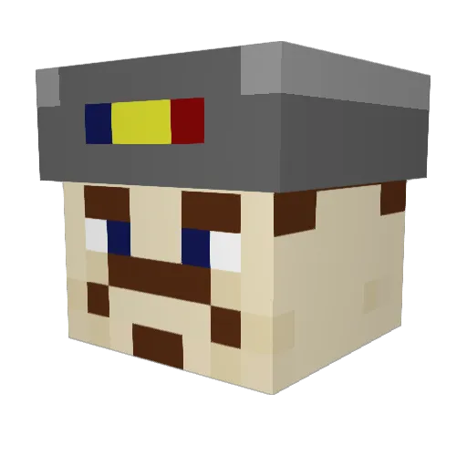 ShoppingSauce77 Minecraft avatar head, 3D render