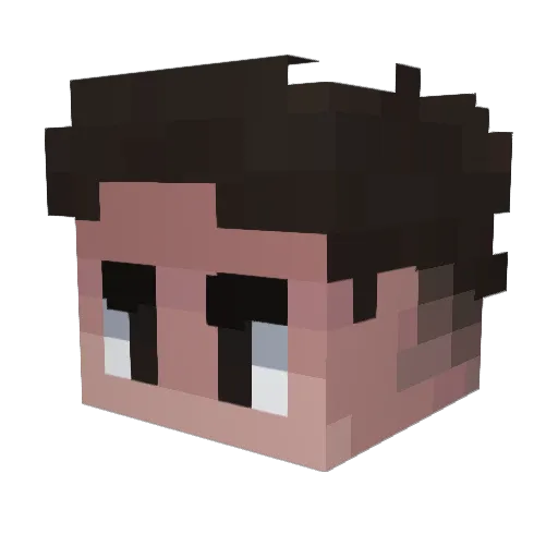 Shor_TZ Minecraft avatar head, 3D render