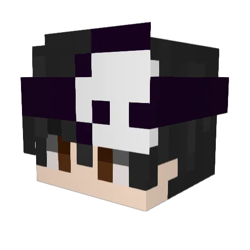 ShoriCL Minecraft avatar head, 3D render
