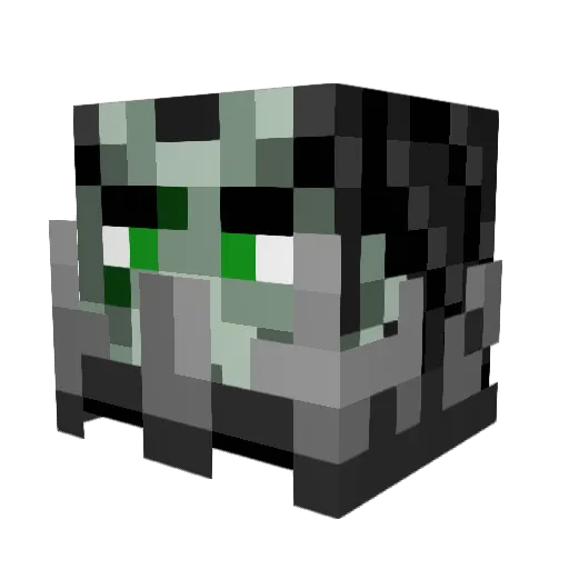 Shorrai Minecraft avatar head, 3D render