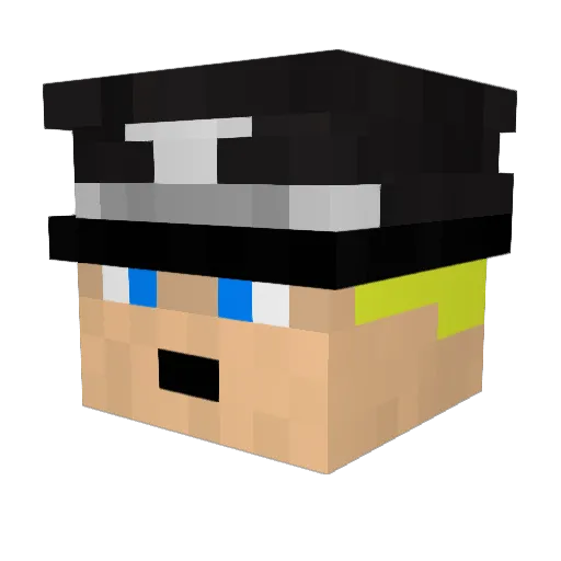 Shorry1311 Minecraft avatar head, 3D render