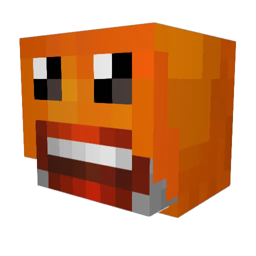 ShortBite Minecraft avatar head, 3D render