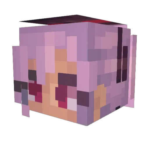 ShortCircuit Minecraft avatar head, 3D render