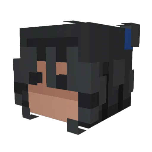 ShortCow Minecraft avatar head, 3D render