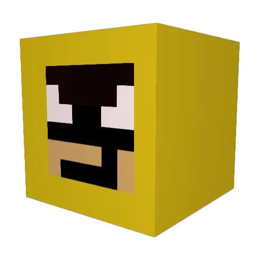 ShortNight2522 Minecraft avatar head, 3D render