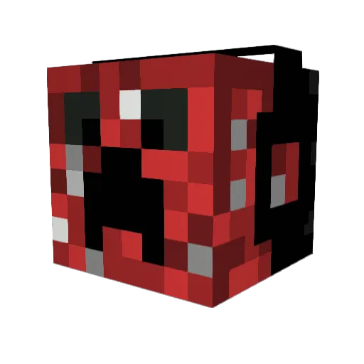 Short_Shadows Minecraft avatar head, 3D render