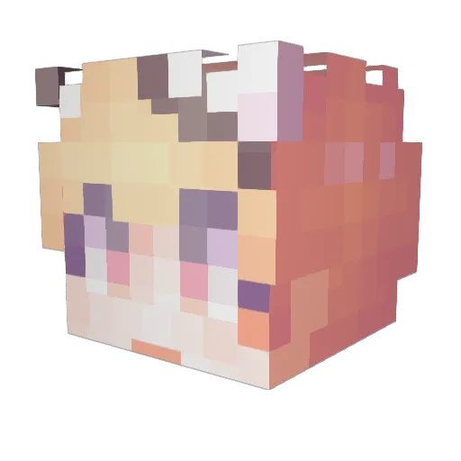 Short_tae Minecraft avatar head, 3D render
