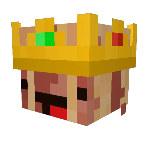 Shortfish13 Minecraft avatar head, 3D render