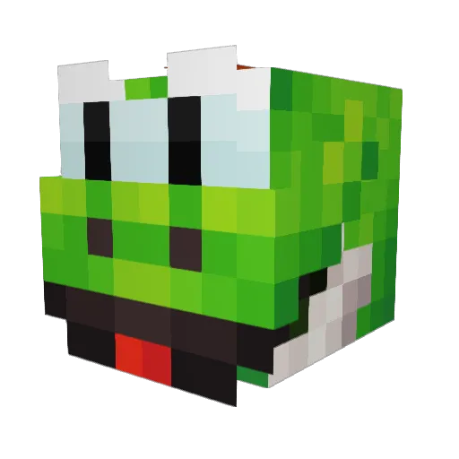 Shortieii15 Minecraft avatar head, 3D render