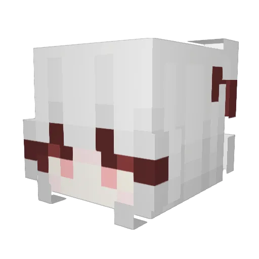 Shortout Minecraft avatar head, 3D render