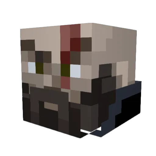 Shorts2598 Minecraft avatar head, 3D render