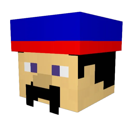 Shortsonfire79 Minecraft avatar head, 3D render