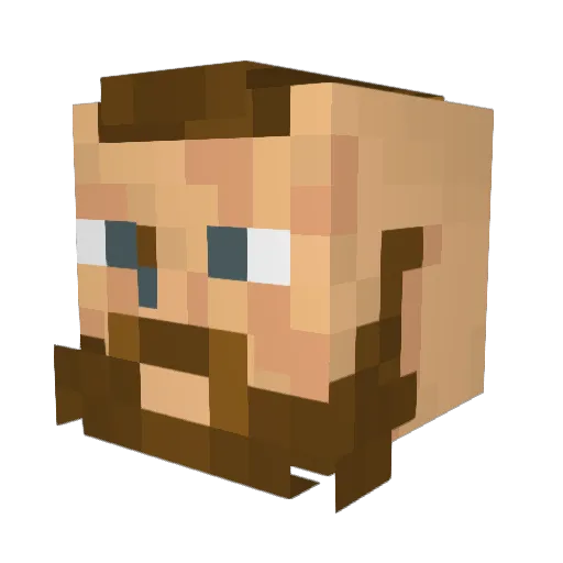 Shortstuf01 Minecraft avatar head, 3D render