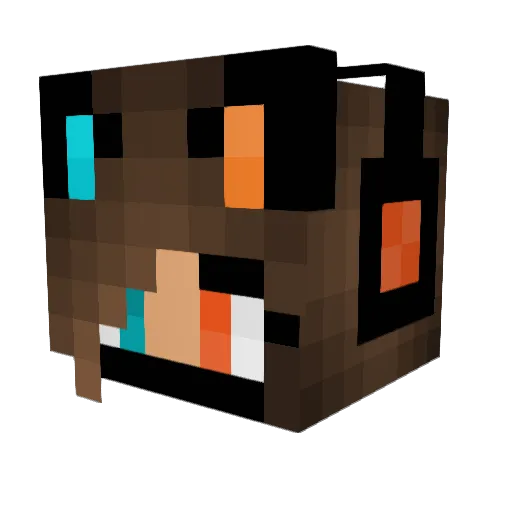 Shorty2024 Minecraft avatar head, 3D render