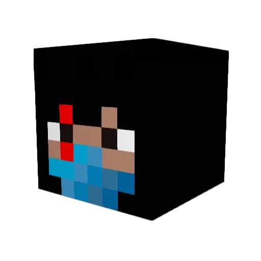 Shorty44621 Minecraft avatar head, 3D render