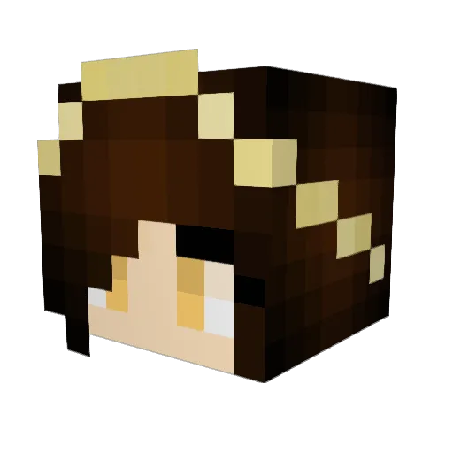ShortyHelena Minecraft avatar head, 3D render