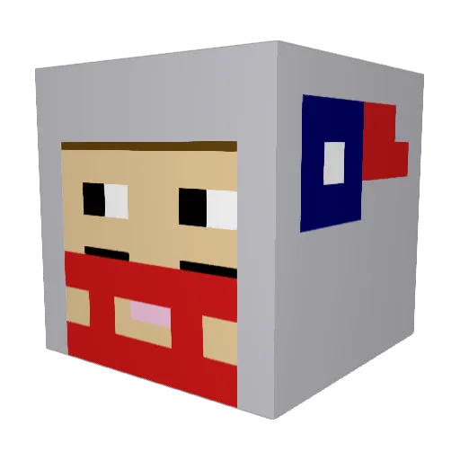 ShortyNo87 Minecraft avatar head, 3D render