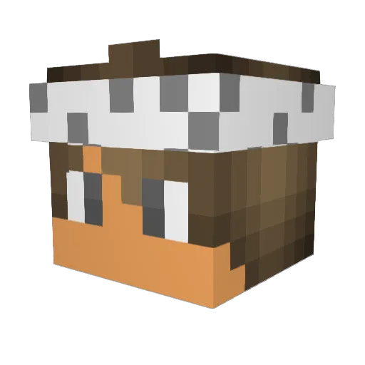 ShortyTM Minecraft avatar head, 3D render