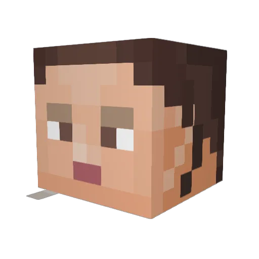 Shortyc143 Minecraft avatar head, 3D render