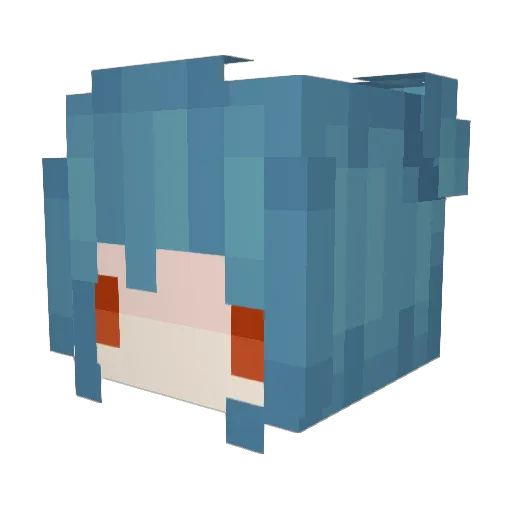 Shortymcfourty Minecraft avatar head, 3D render