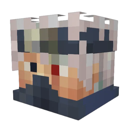 Shoshon777 Minecraft avatar head, 3D render