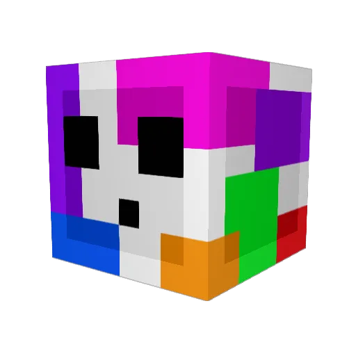 Shoshta Minecraft avatar head, 3D render