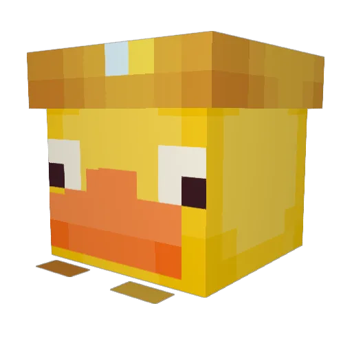 Shosii Minecraft avatar head, 3D render
