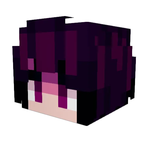 Shostaviya Minecraft avatar head, 3D render