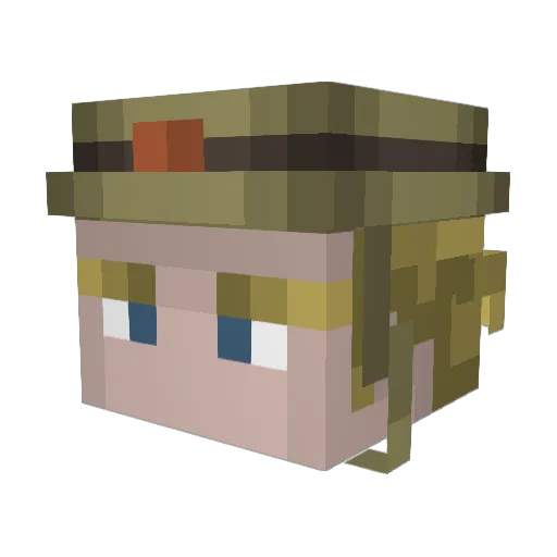 ShotbowSince2012 Minecraft avatar head, 3D render
