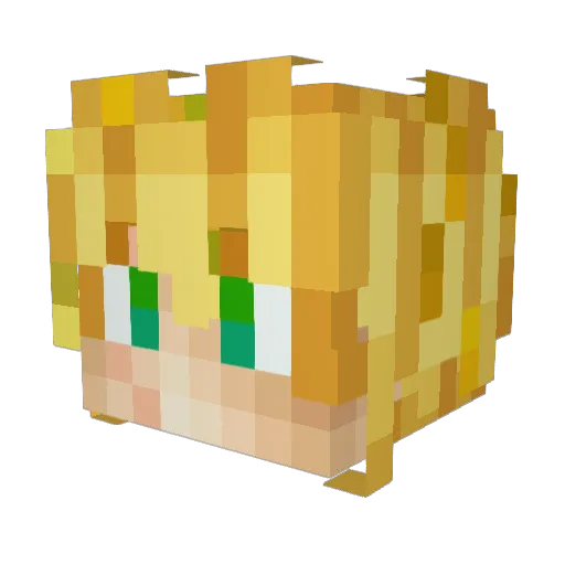 Shoto216 Minecraft avatar head, 3D render