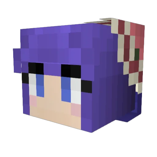 ShotoStar Minecraft avatar head, 3D render