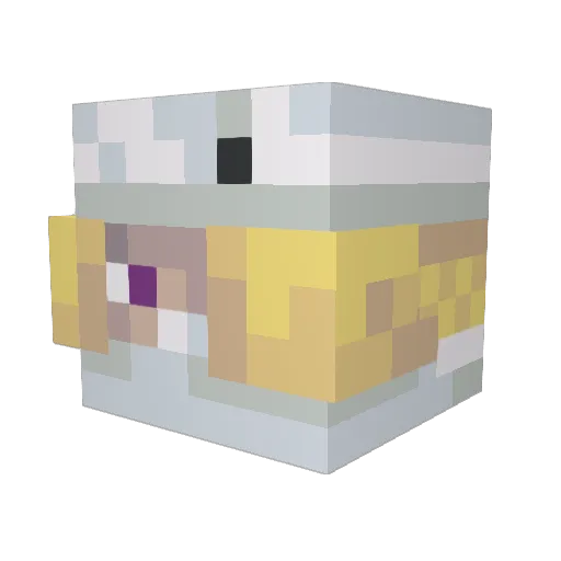 Shotscape Minecraft avatar head, 3D render