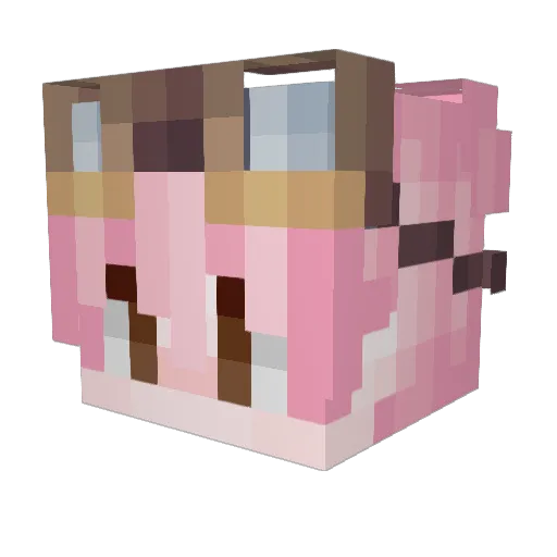 Shotta_kun Minecraft avatar head, 3D render