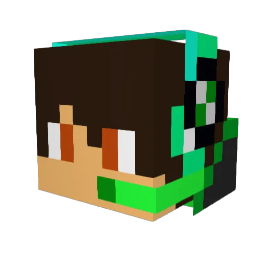 Shouichi_N Minecraft avatar head, 3D render