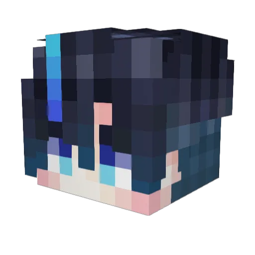 Shoukaribou Minecraft avatar head, 3D render