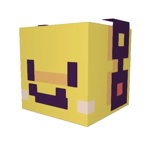 ShouldIBe Minecraft avatar head, 3D render