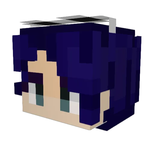 Shouszero1 Minecraft avatar head, 3D render
