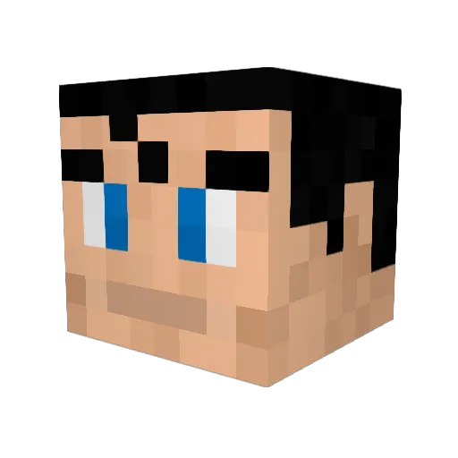 Shovalye Minecraft avatar head, 3D render