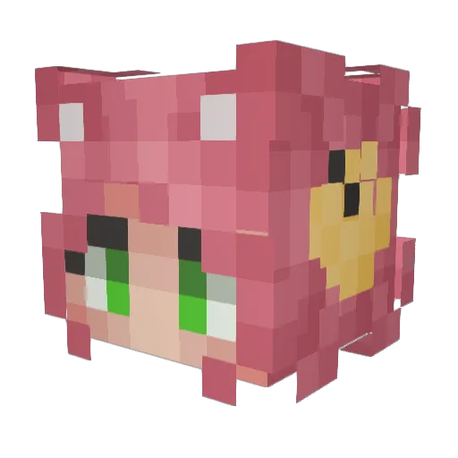 ShovelJake Minecraft avatar head, 3D render