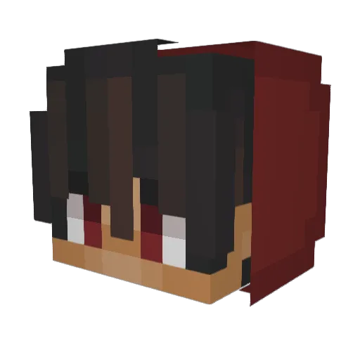 ShovelMakesCombo Minecraft avatar head, 3D render