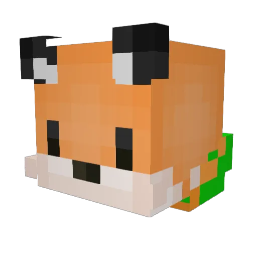 Shovelist Minecraft avatar head, 3D render