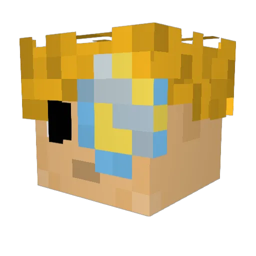 ShowBolt6597 Minecraft avatar head, 3D render