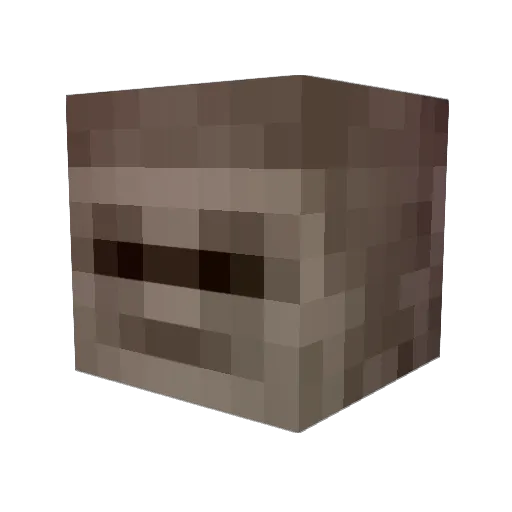 ShowDry Minecraft avatar head, 3D render