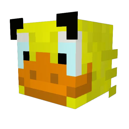 ShowZ Minecraft avatar head, 3D render