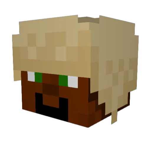 Show_Case Minecraft avatar head, 3D render