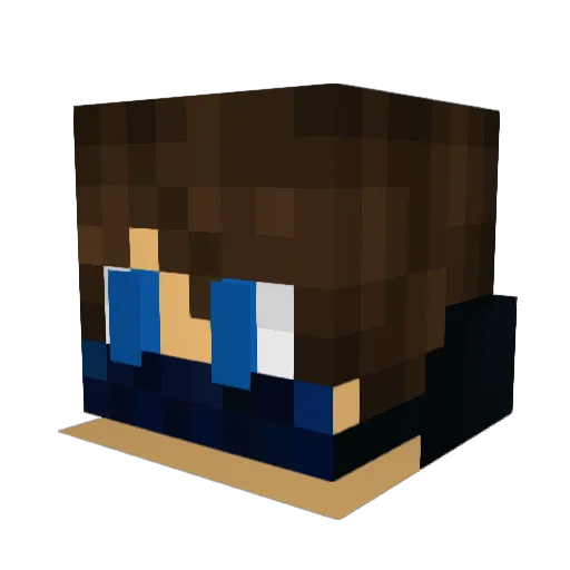 ShowmanSam Minecraft avatar head, 3D render